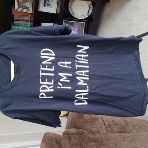 Men's Small Dalmatian t-shirt, black